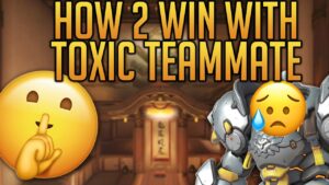 HOW TO WIN WITH A TOXIC PLAYER IN OVERWATCH (SHUTTING UP A SALTY TEAMMATE)
