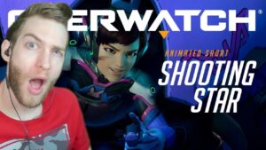 IS THIS PACIFIC RIM OR OVERWATCH?!?! Reacting to "Shooting Star" Overwatch Animated Short! Diva!