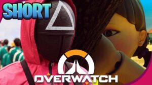 JUEGO A LUZ VERDE Y LUZ ROJA (SQUID GAME) EN OVERWATCH // Aryll #shorts