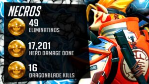 Necros Senpai - Genji Educational Unranked To GM! 49 elims! POTG! [ Overwatch Season 30 ]