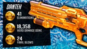 Danteh 4.4k SR DPS Soldier 76 gameplay! 42 elims! [ Overwatch Season 31 Top 500 ]