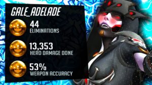 Gale Godlike Widow Gameplay - 44 elims! [ Overwatch Season 31 Top 500 ]