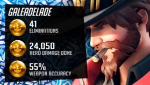 Gale Hitscan Main - McCree (Cole Cassidy)! 41 elims! [ Overwatch Season 30 Top 500 ]