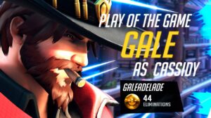 Gale Human Aimbot - Cole Cassidy ( McCree)! POTG! [ Overwatch Season 30 Top 500 ]