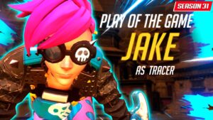 Jake Carry Tracer - POTG! [ Overwatch Season 31 Top 500 ]