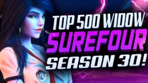 Surefour Top 500 Widow gameplay - Overwatch Season 30 Ranked