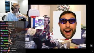 xQc reacts to Old Him BatChesting Overwatch Figure from fans