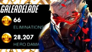 66 ELIMS - AIM OR GOD? GALE SOLDIER 76! 28K DMG! [ Overwatch Season 31 Top 500 ]