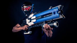 Automatyczny Karabin Nerf Rival Overwatch Soldier 76 z maską!