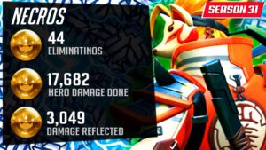 Fastest Genji Necros Goes Insane with - 44 elims! POTG! [ Overwatch Season 31 Top 500 ]