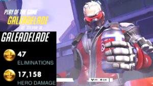 Gale Insane Soldier 76 Gameplay - 47 elims! POTG! [ Overwatch Season 31 Top 500 ]