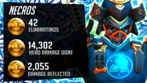 Necros Dominating as Genji - 42 elims! [ Overwatch Season 31 Top 500 ]