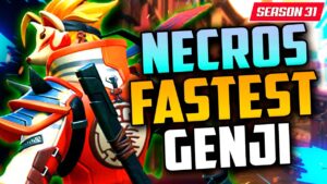 Necros Dominating as Genji in Ranked! [ Overwatch Season 31 Top 500 ]