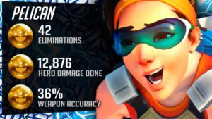 Pelican Korean DPS Main - Tracer gameplay! [ Overwatch Season 31 Top 500 ]