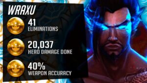 Wraxu Ranked Hanzo Gameplay - 41 elims! [ Overwatch Season 31 GM ]