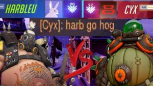 HARBLEU ROADHOG VS CYX ROADHOG ! OVERWATCH GAMEPLAY SEASON 31 TOP 500
