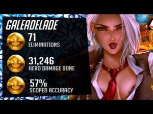 71 ELIMS - AIM OR GOD? Gale Insane Ashe! POTG [ Overwatch Season 32 Diamond ]