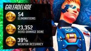 Gale Insane Hitscan Main - Soldier 76! 54 elims! [ Overwatch Season 31 Top 500 ]