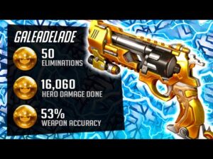 Gale OP Cassidy (McCree) gameplay - 50 elims! [ Overwatch Season 32 Top 500 ]