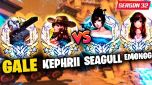 Gale Soldier 76 + Kephrii Cassidy VS Seagull Mei + Emongg Dva! [ Overwatch Season 32 ]