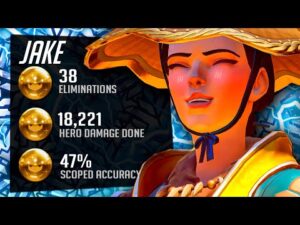 Jake Carry Ashe - 38 elims! [ Overwatch Season 32 Top 500 ]