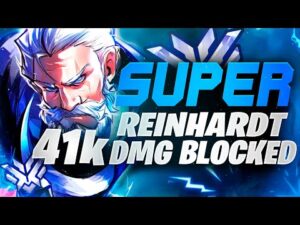 Super Best Reinhardt Gameplay - 41k DMG Blocked! [ Overwatch Season 32 Top 500 ]
