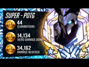 Super OP Reinhardt Gameplay - 44 elims! POTG! [ Overwatch Season 31 Top 500 ]