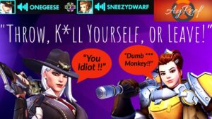 Toxic Loud Argument Between a Racist Support and Angry DPS! (Overwatch Competitive Toxicity)