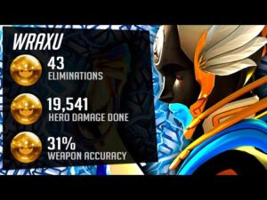 Wraxu Carry Echo - 43 elims! [ Overwatch Season 31 GM ]