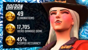 Dafran Carry Ashe - 49 elims! [ Overwatch Season 32 Top 500 ]