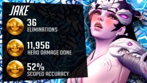 Jake Pro Widow in ranked! POTG! [ Overwatch Season 32 Top 500 ]