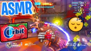 ASMR Gaming 😴 Overwatch Relaxing Ranked Competitive Gum Chewing 🎮🎧 Controller Sounds + Whispering 💤