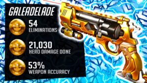 Gale McCree and Soldier 76 gameplay! 54 elims! [ Overwatch Season 33 Top 500 ]