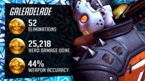 Gale OP Soldier 76 gameplay - 52 elims! [ Overwatch Season 32 Top 500 ]