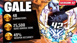 Gale Top 500 Carry Soldier 76! 48 elims! [ Overwatch Season 33 ]