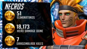 Necros OP Genji Main - 51 elims! POTG! [ Overwatch Season 33 Top 500 ]