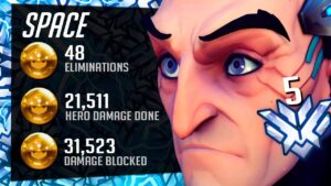 Space Rank 5 Sigma Main - 48 elims! POTG! [ Overwatch Season 32 Top 500 ]