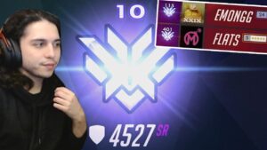 how i got top 10 vs flats and emongg | Overwatch