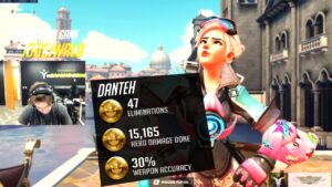 Danteh Pro Tracer and Hanzo - 47 elims! POTG! [ Overwatch Season 33 Top 500 ]