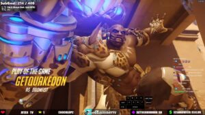 POTG! GetQuakedOn Rolluts Temple of Anubis  Doomfist Overwatch Gameplay Season 33 Top 500