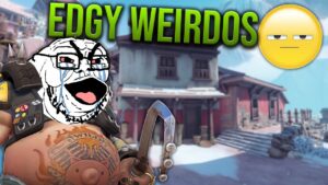 WHY ARE OVERWATCH PLAYERS WEIRDOS?! (CRINGE TEAMMATE THROWS IN OVERWATCH)