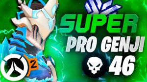 OW 2 - Super Pro Genji - 46 elims! [ Overwatch 2 Beta ]