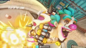 POTG! AQUAMARINE JUNKRAT GAMEPLAY OVERWATCH SEASON 34 TOP 500