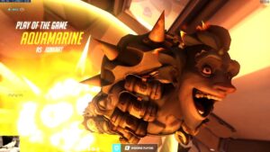 Aquamarine Carry Junkrat Gameplay - POTG! [ Overwatch Season 34 Top 500 ]