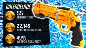 Gale Human Aimbot - McCree (Cassidy)! 55 elims! [ Overwatch Season 34 Top 500 ]