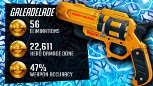 Gale OP Cassidy (McCree) Gameplay! 56 elims! POTG [ Overwatch Season 34 Top 500 ]