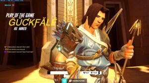 Gale showing his Hanzo skill - POTG! [ Overwatch Season 34 Top 500 ]