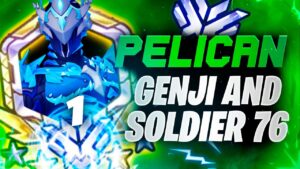 Pelican Korean Rank 1 Genji and Soldier 76 Gameplay! [ Overwatch Season 34 Top 500 ]