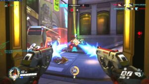 Whoru Tracer and Echo Gameplay - 36 elims! [ Overwatch Season 34 Top 500 ]