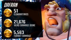 Dafran OP Torbjorn -  51 elims! Overwatch Season 35 Top 500